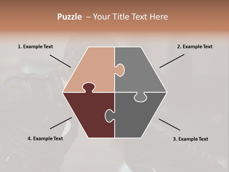 Boy Kiss Together PowerPoint Template