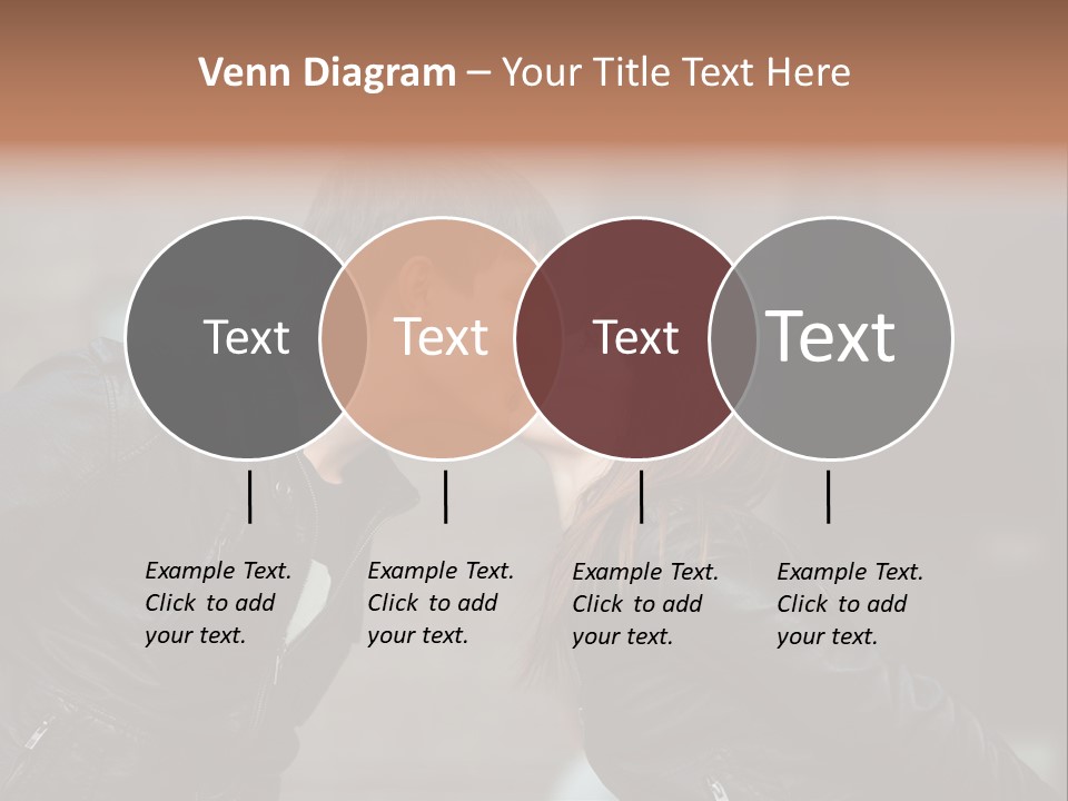 Boy Kiss Together PowerPoint Template