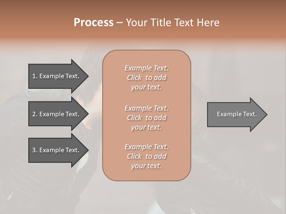 Boy Kiss Together PowerPoint Template