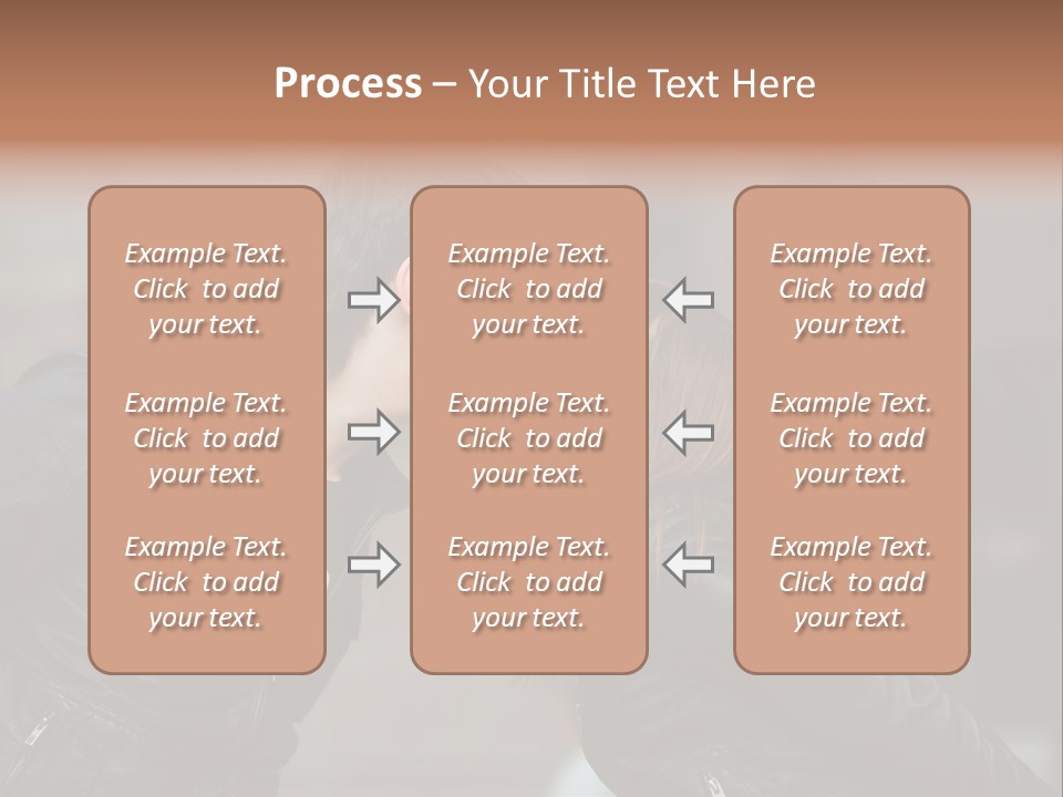 Boy Kiss Together PowerPoint Template