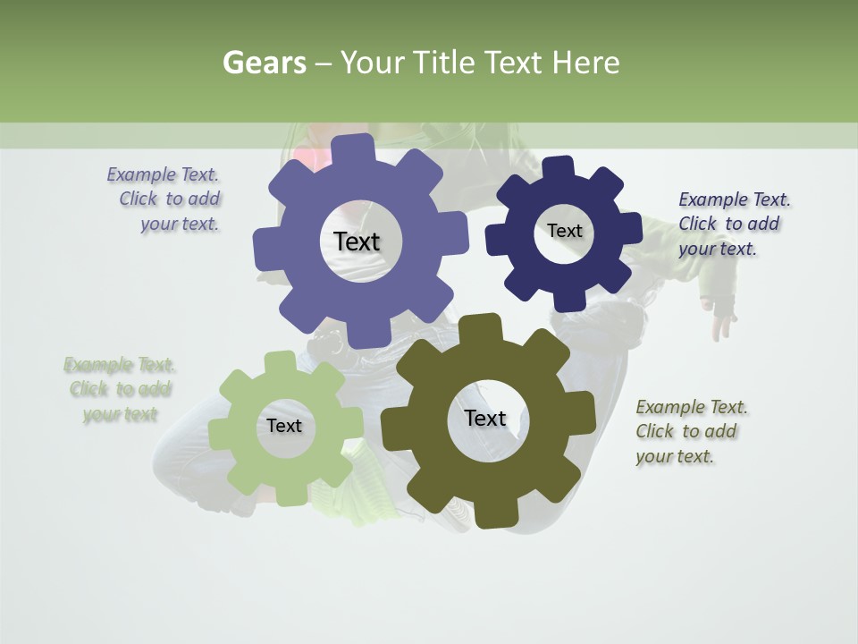 Studio Breakdancer Female PowerPoint Template