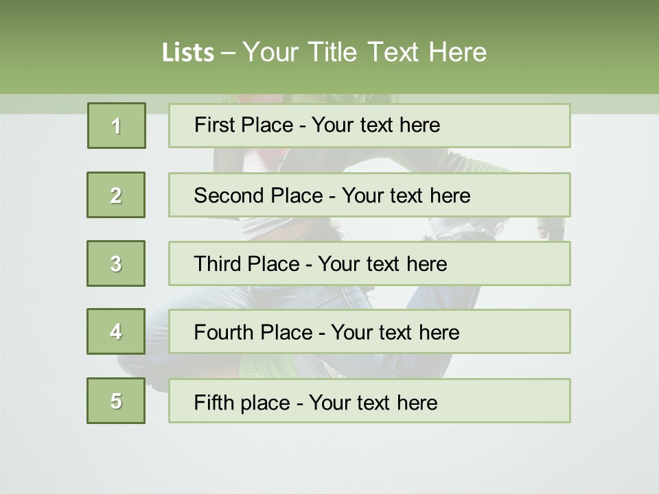 Studio Breakdancer Female PowerPoint Template