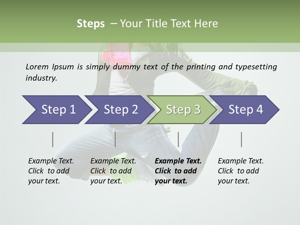 Studio Breakdancer Female PowerPoint Template