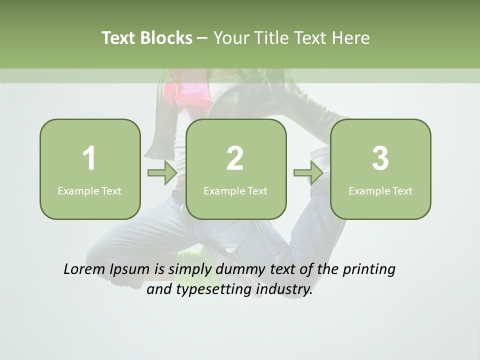 Studio Breakdancer Female PowerPoint Template