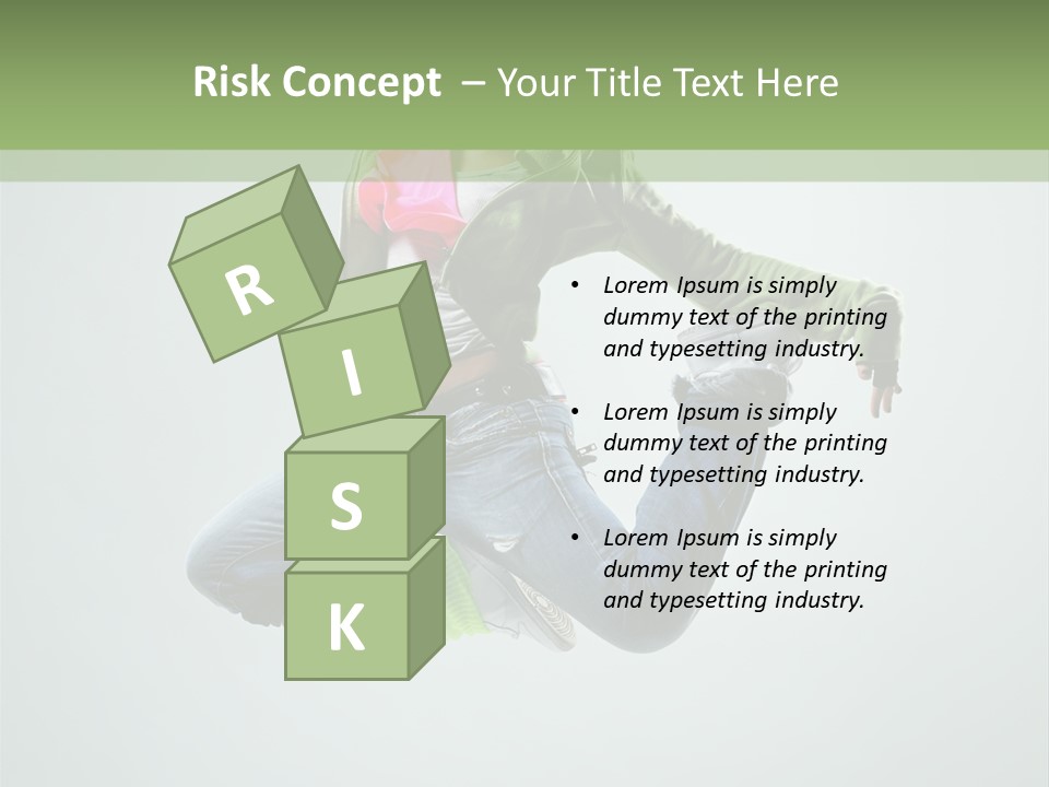 Studio Breakdancer Female PowerPoint Template