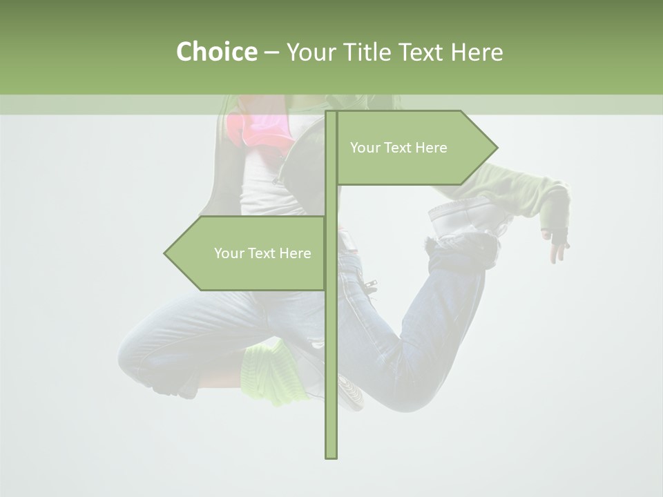Studio Breakdancer Female PowerPoint Template