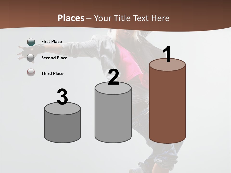 Breakdance  Girl PowerPoint Template