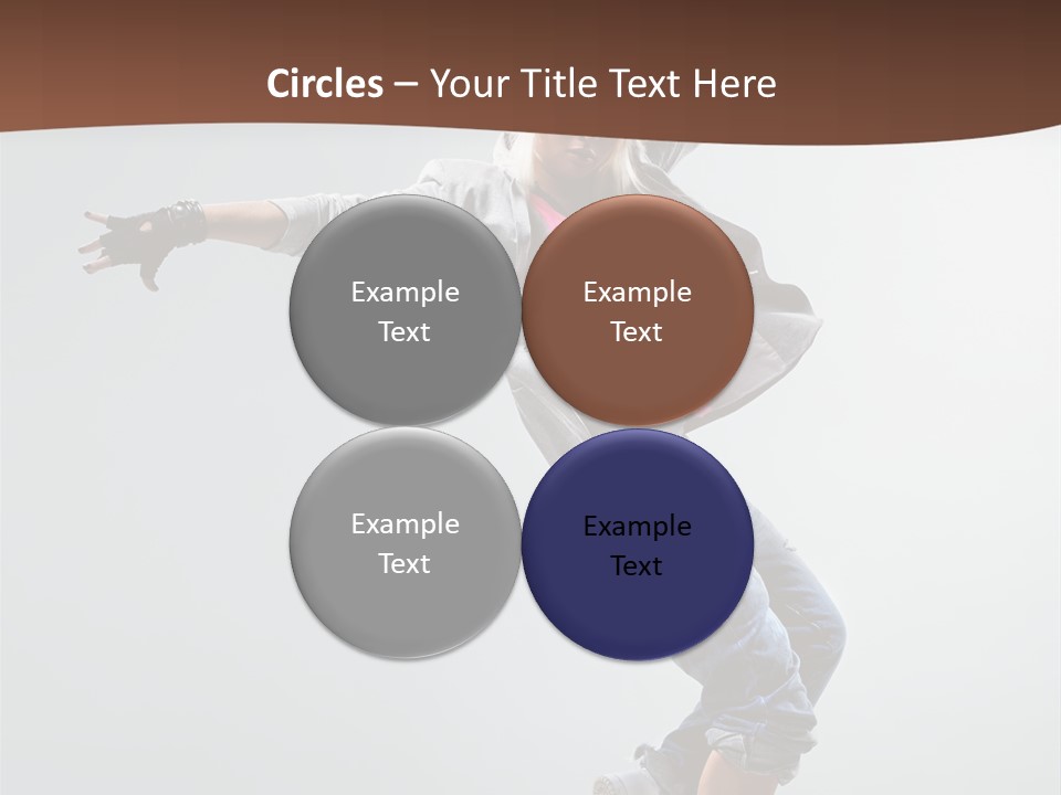 Breakdance  Girl PowerPoint Template