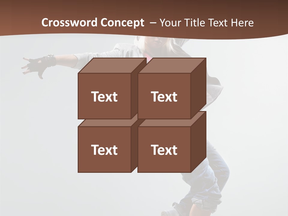 Breakdance  Girl PowerPoint Template