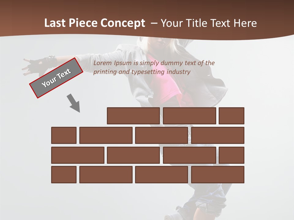 Breakdance  Girl PowerPoint Template