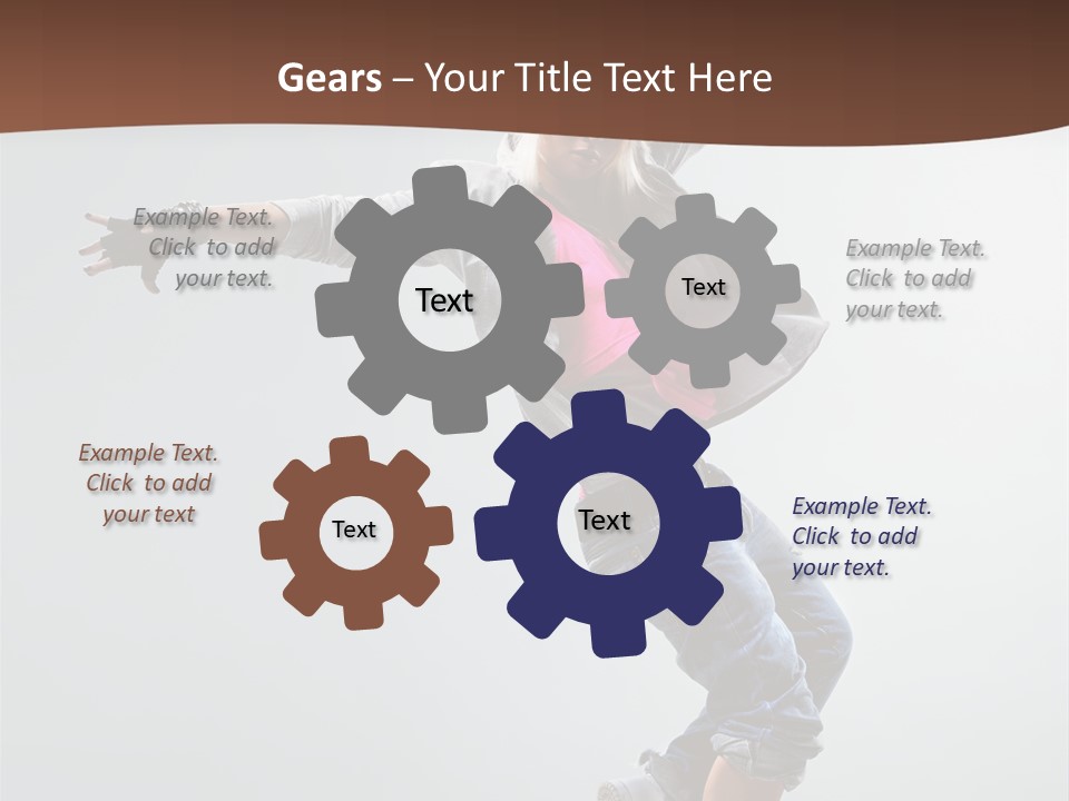 Breakdance  Girl PowerPoint Template