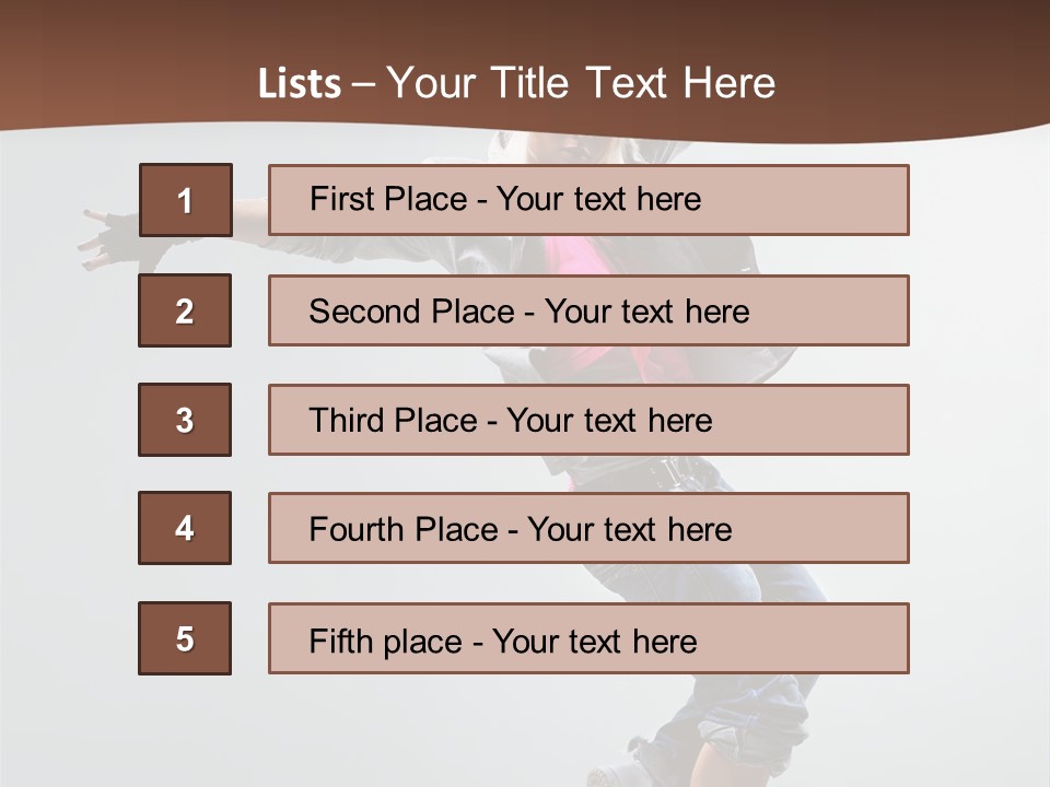 Breakdance  Girl PowerPoint Template