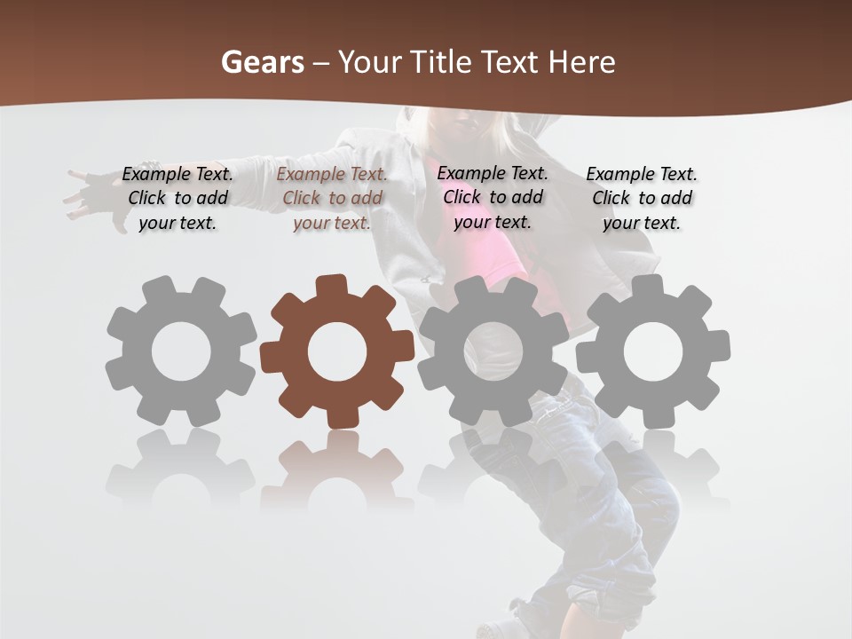 Breakdance  Girl PowerPoint Template