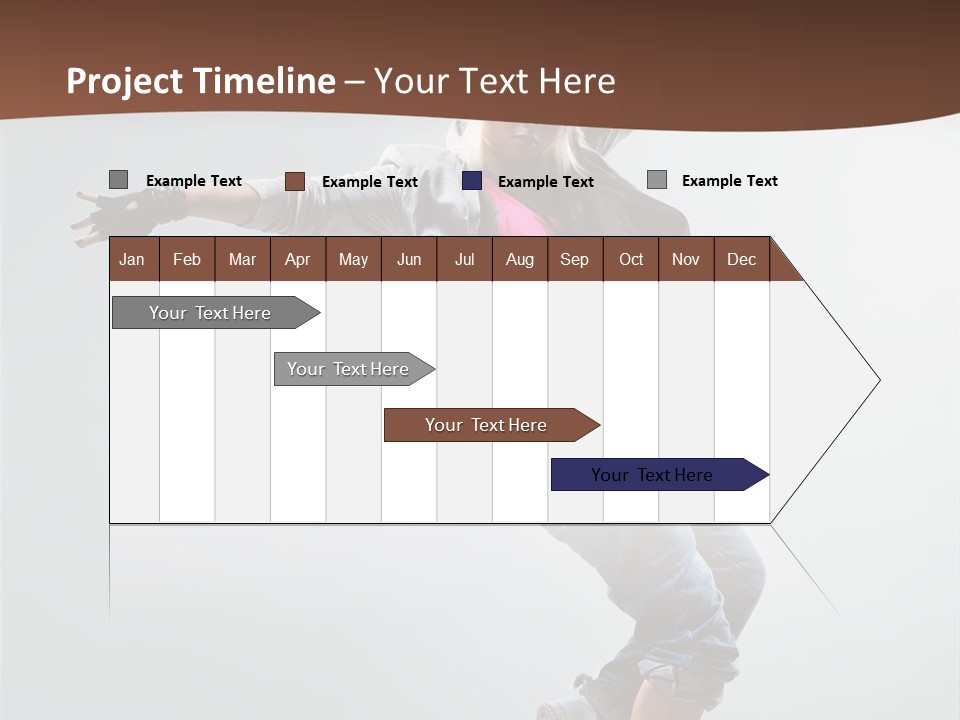 Breakdance  Girl PowerPoint Template