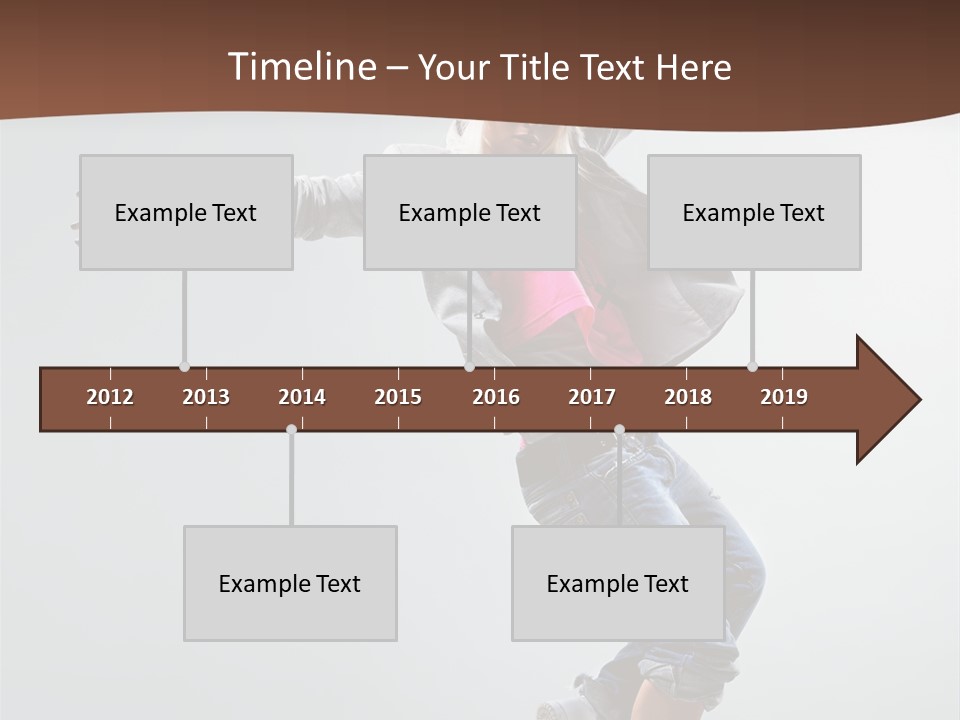 Breakdance  Girl PowerPoint Template