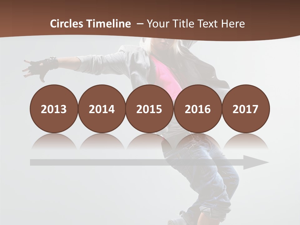 Breakdance  Girl PowerPoint Template