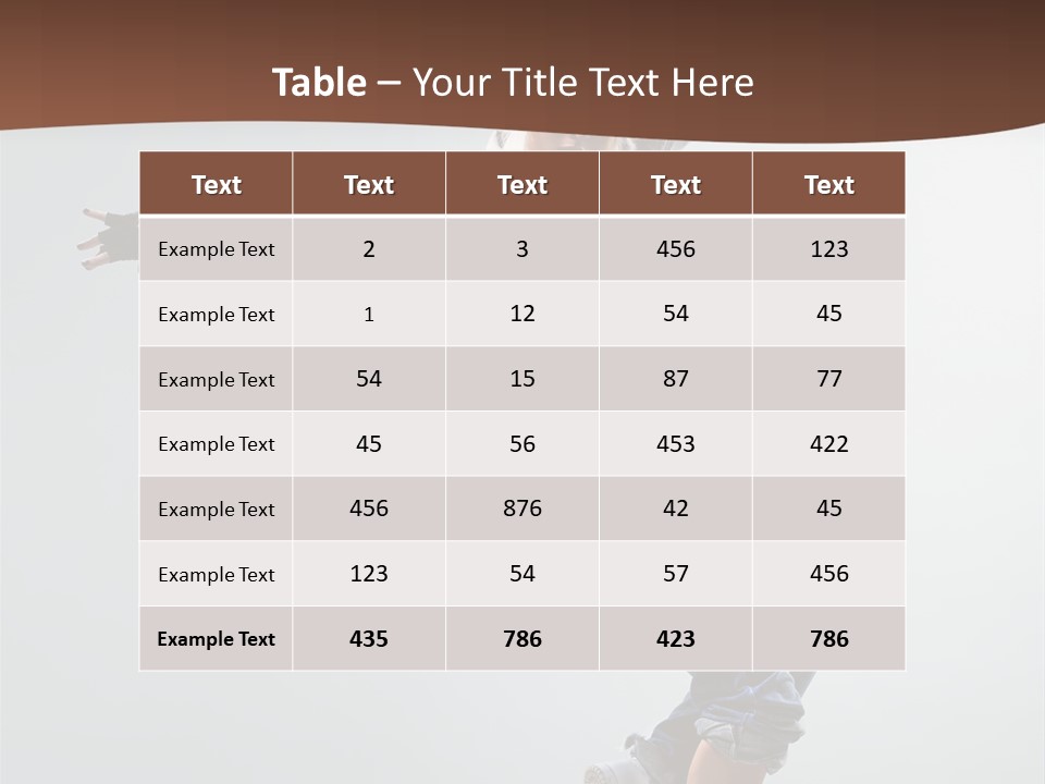 Breakdance  Girl PowerPoint Template