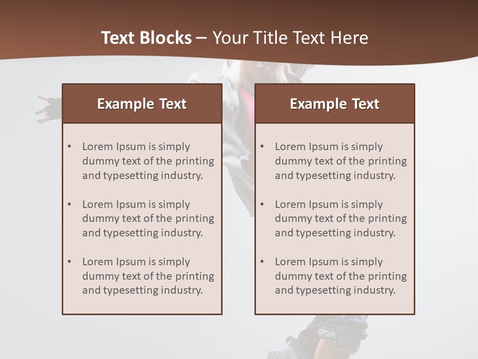 Breakdance  Girl PowerPoint Template