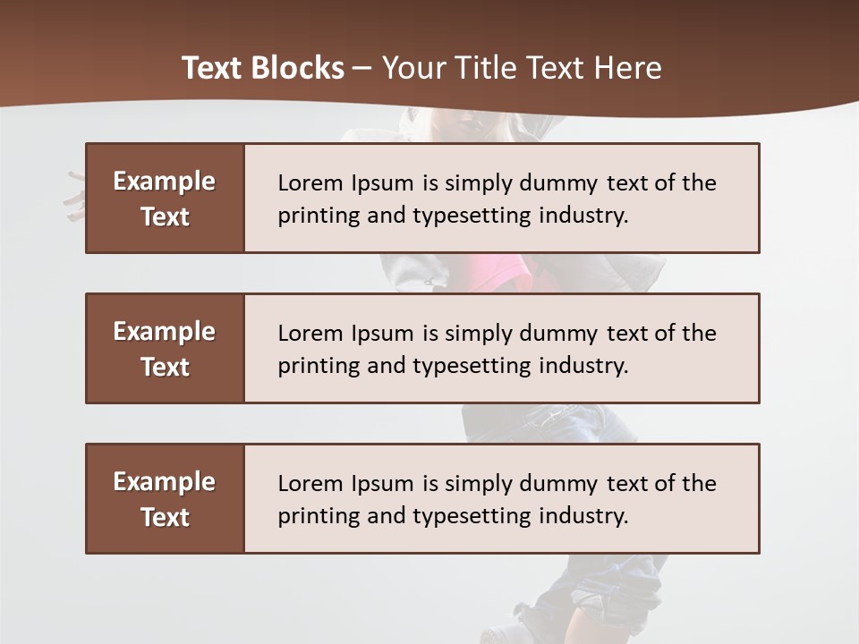 Breakdance  Girl PowerPoint Template