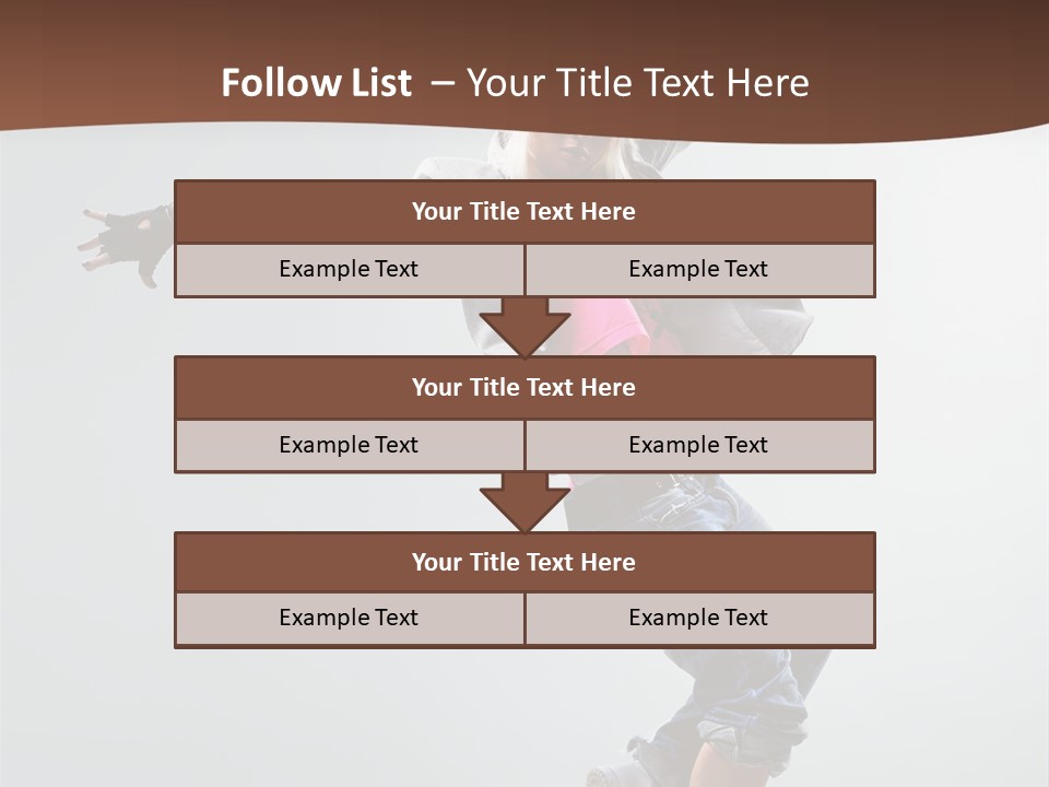 Breakdance  Girl PowerPoint Template