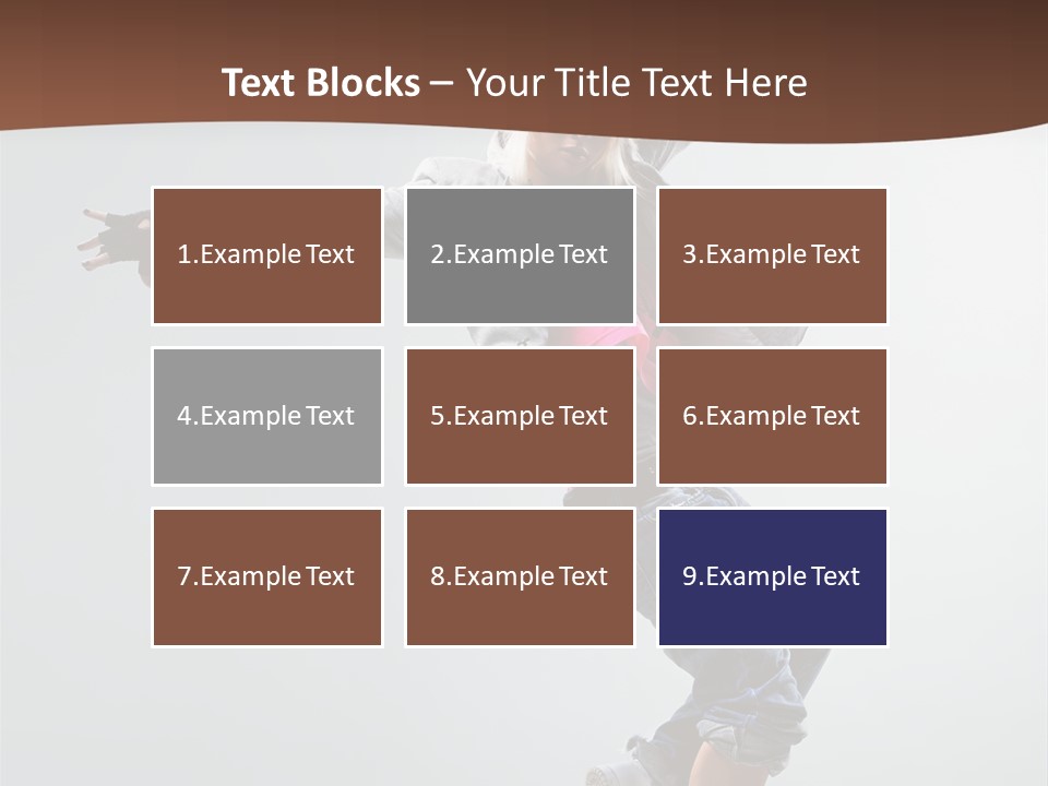 Breakdance  Girl PowerPoint Template