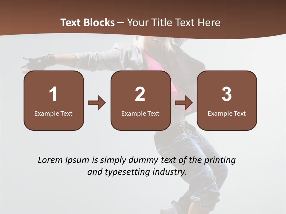 Breakdance  Girl PowerPoint Template