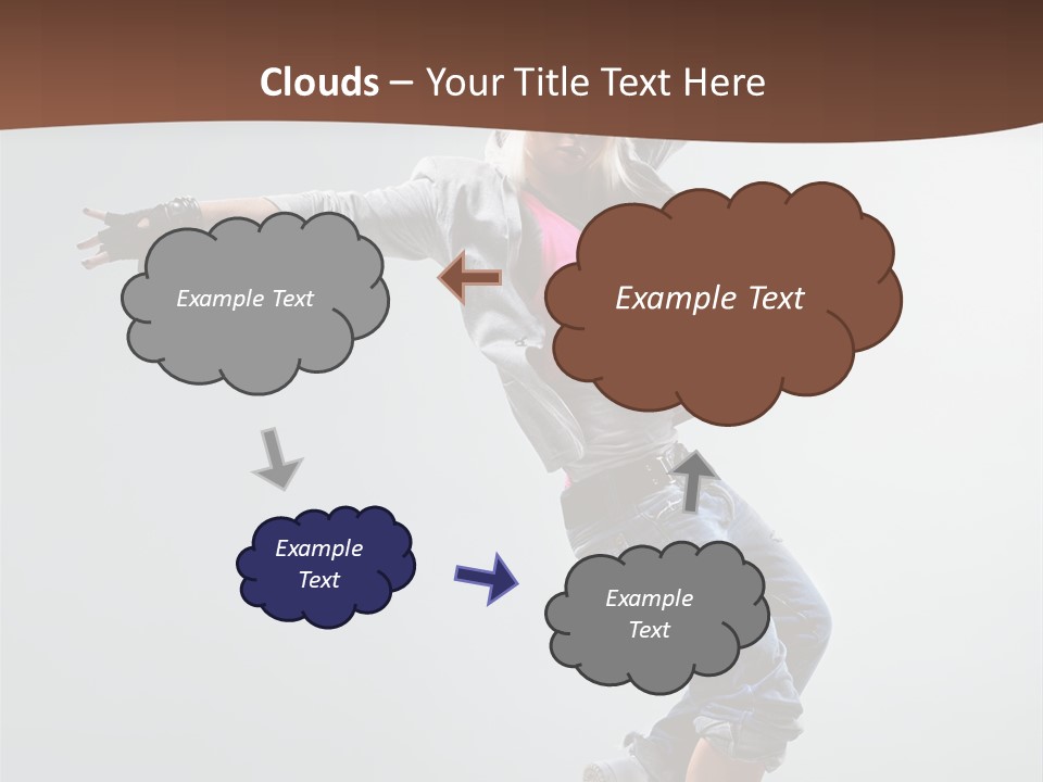 Breakdance  Girl PowerPoint Template