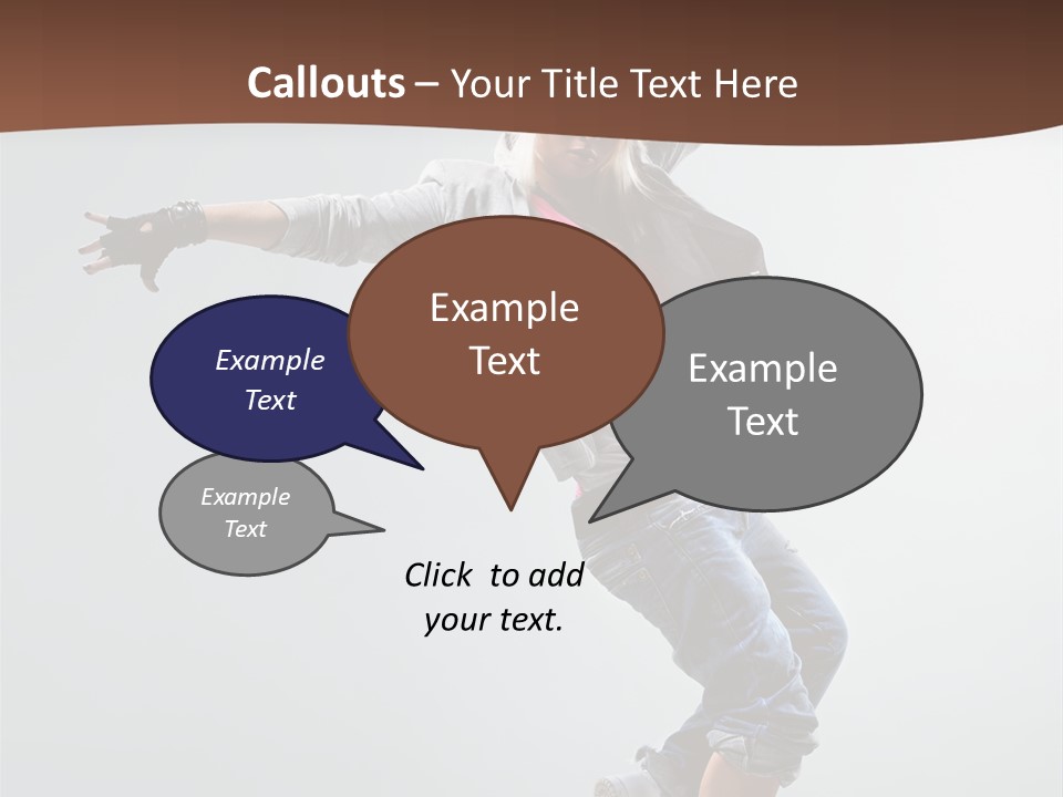 Breakdance  Girl PowerPoint Template