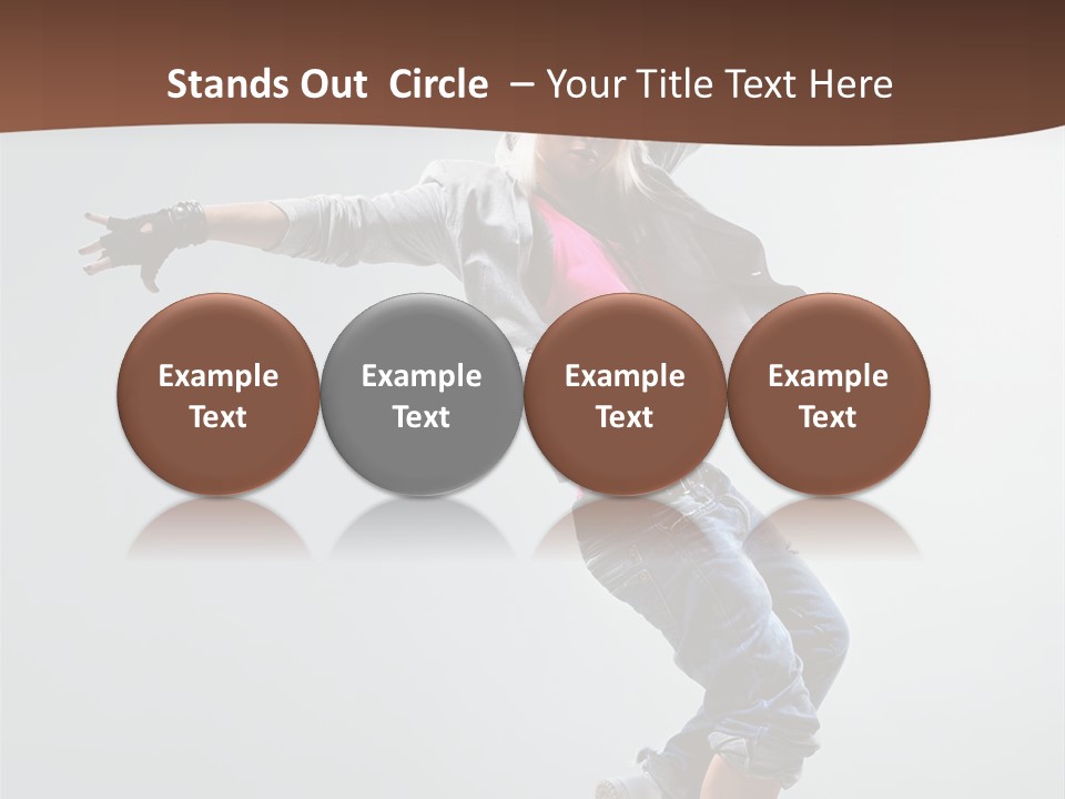 Breakdance  Girl PowerPoint Template