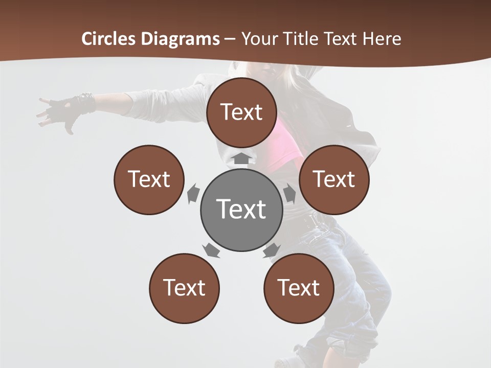 Breakdance  Girl PowerPoint Template