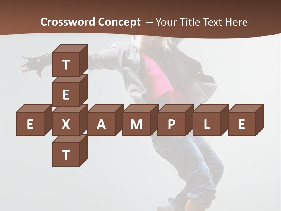 Breakdance  Girl PowerPoint Template