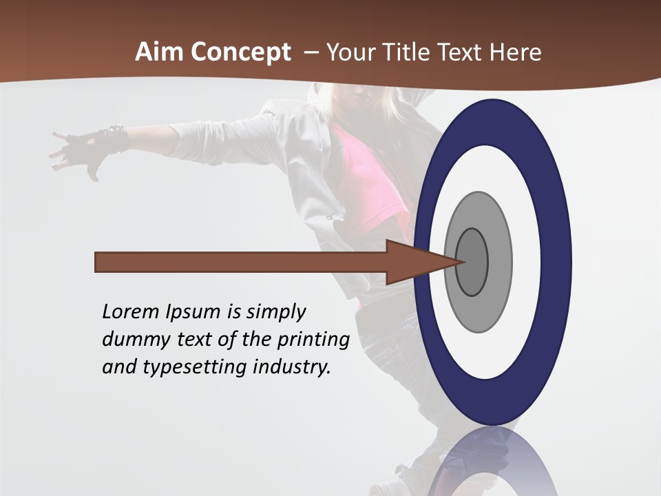 Breakdance  Girl PowerPoint Template