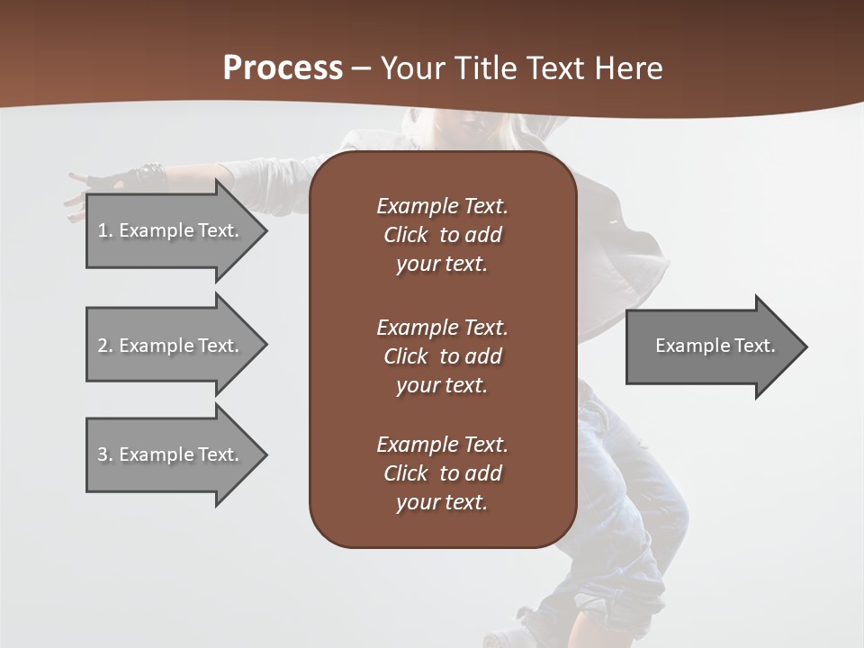 Breakdance  Girl PowerPoint Template