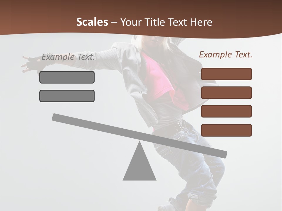Breakdance  Girl PowerPoint Template
