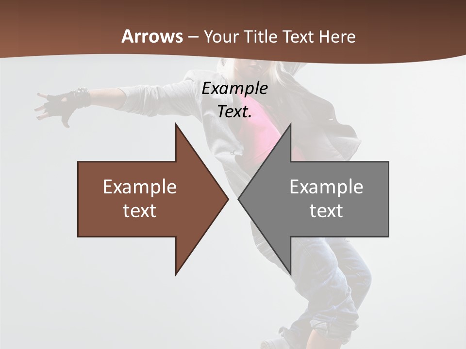 Breakdance  Girl PowerPoint Template