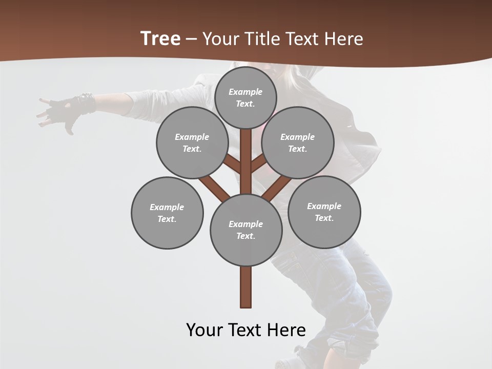 Breakdance  Girl PowerPoint Template