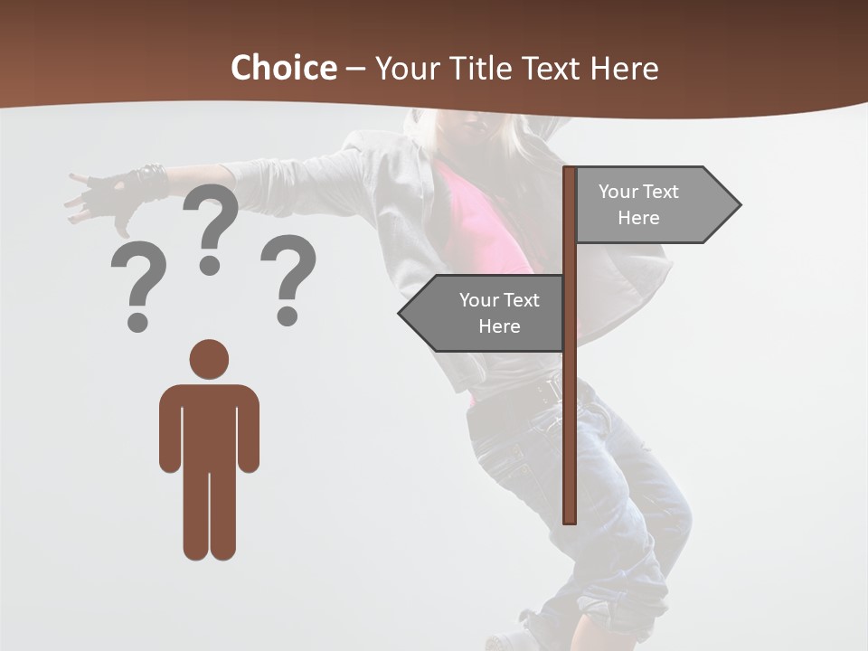 Breakdance  Girl PowerPoint Template