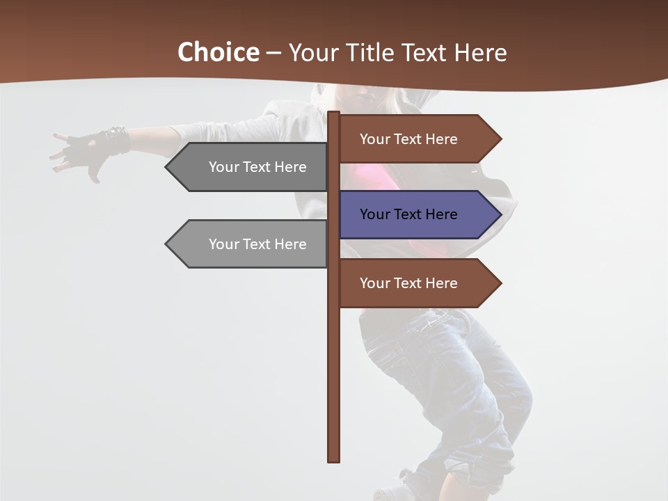 Breakdance  Girl PowerPoint Template