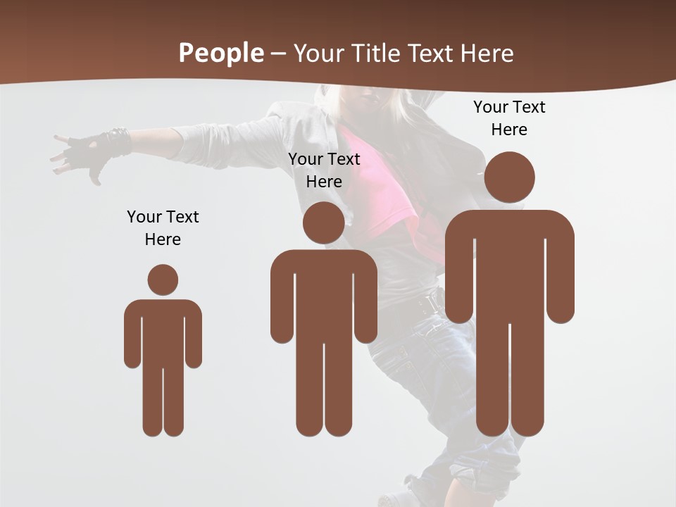 Breakdance  Girl PowerPoint Template
