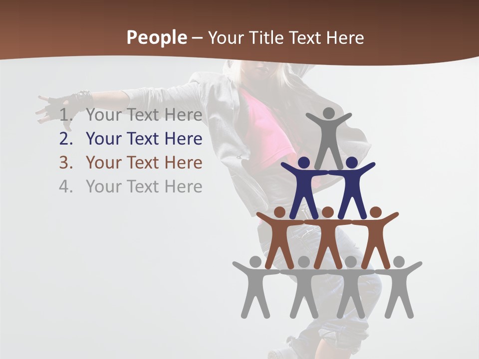 Breakdance  Girl PowerPoint Template