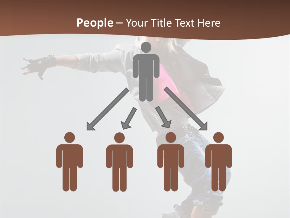 Breakdance  Girl PowerPoint Template