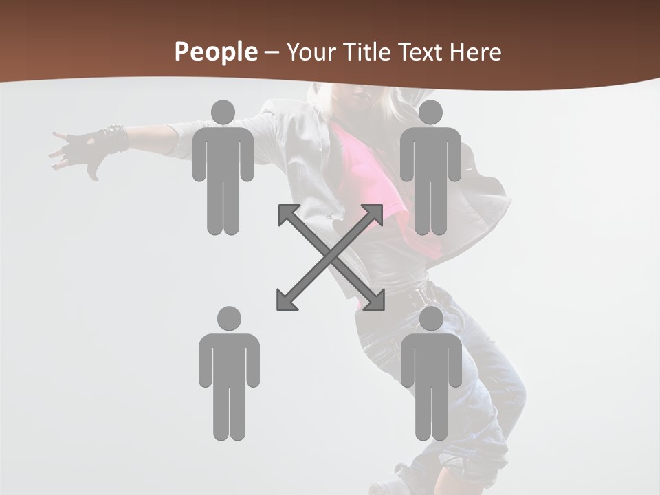 Breakdance  Girl PowerPoint Template