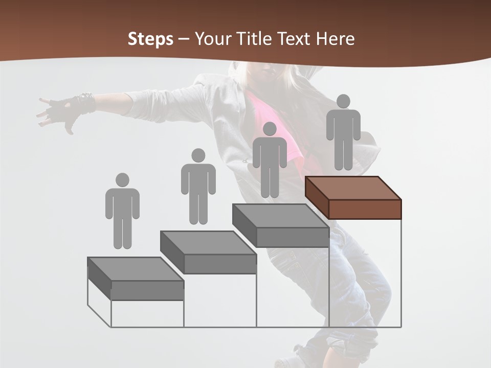 Breakdance  Girl PowerPoint Template