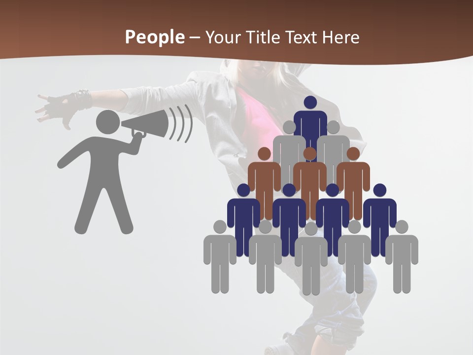 Breakdance  Girl PowerPoint Template