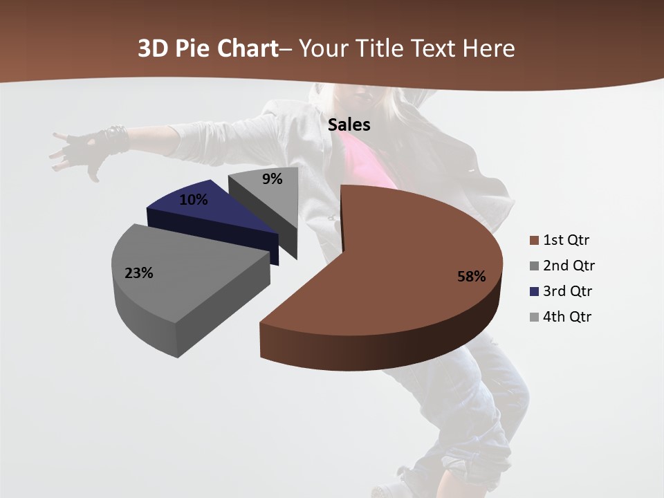 Breakdance  Girl PowerPoint Template