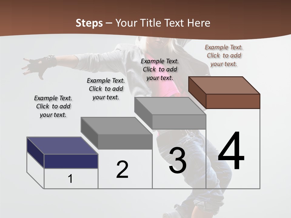 Breakdance  Girl PowerPoint Template