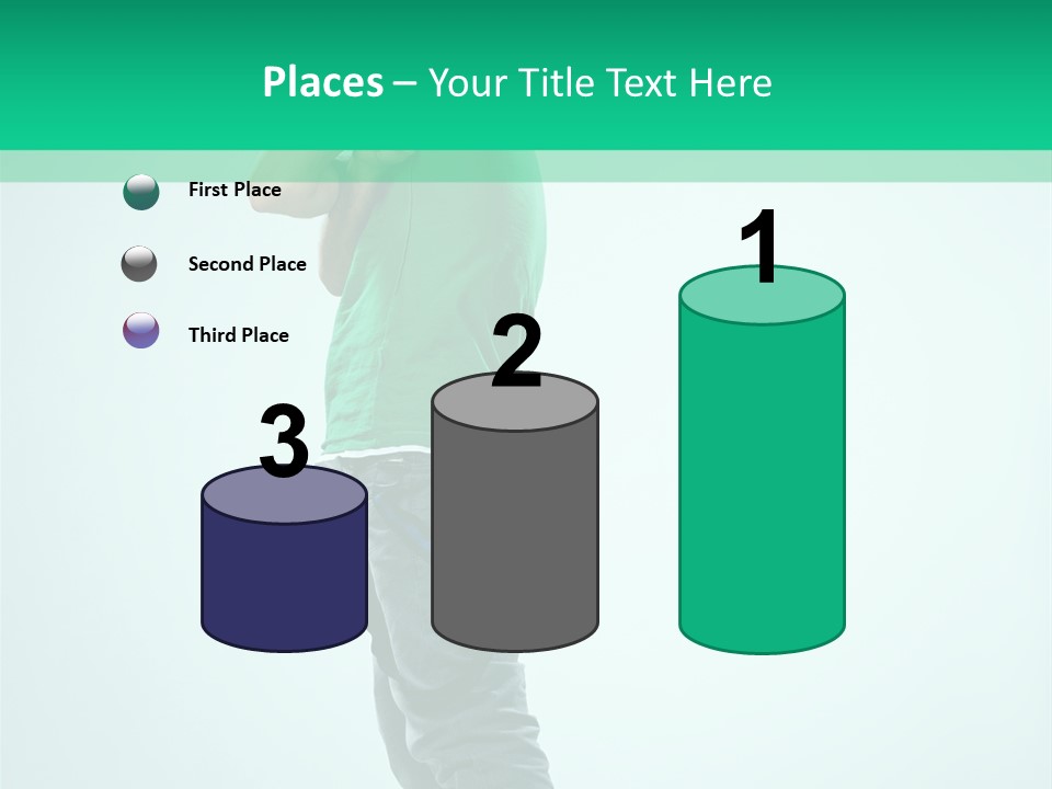 Fashion Posing Young PowerPoint Template