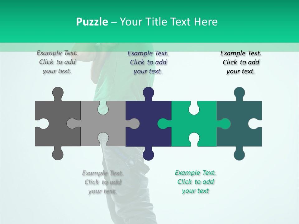 Fashion Posing Young PowerPoint Template