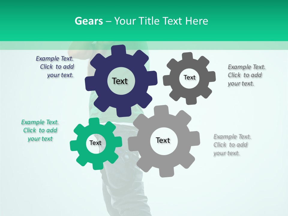 Fashion Posing Young PowerPoint Template