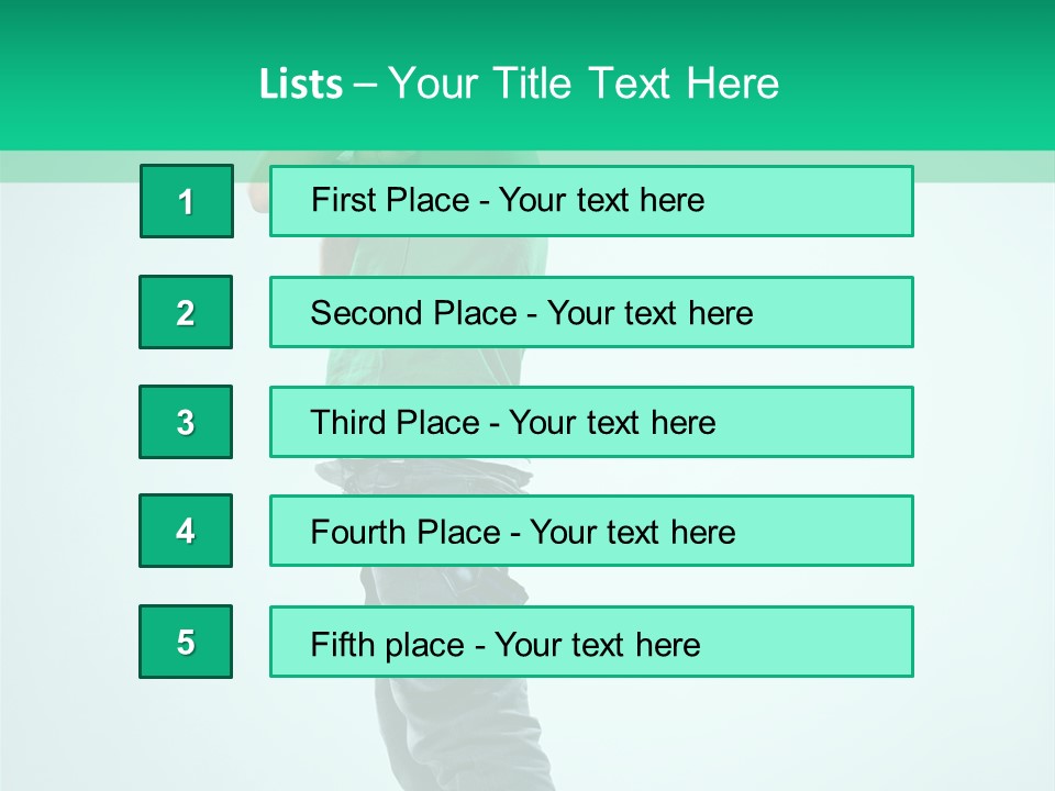 Fashion Posing Young PowerPoint Template